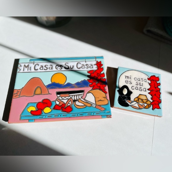 Mag Mor Studios Christine Fitzgerald Mi casa es su casa hot plates - Picture 6 of 12